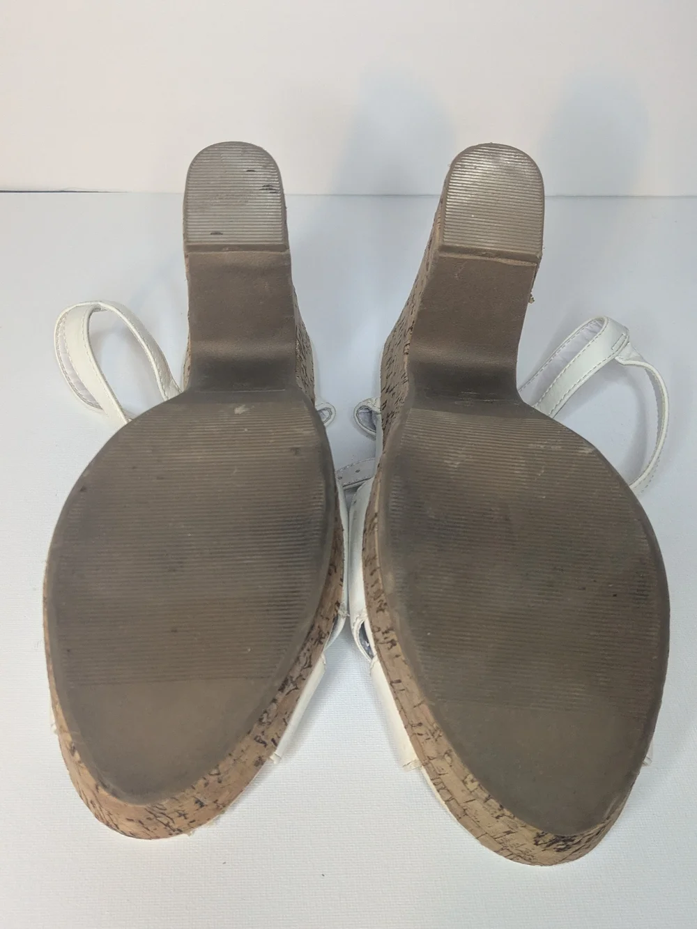 American Rag White Cork Platform Sandals